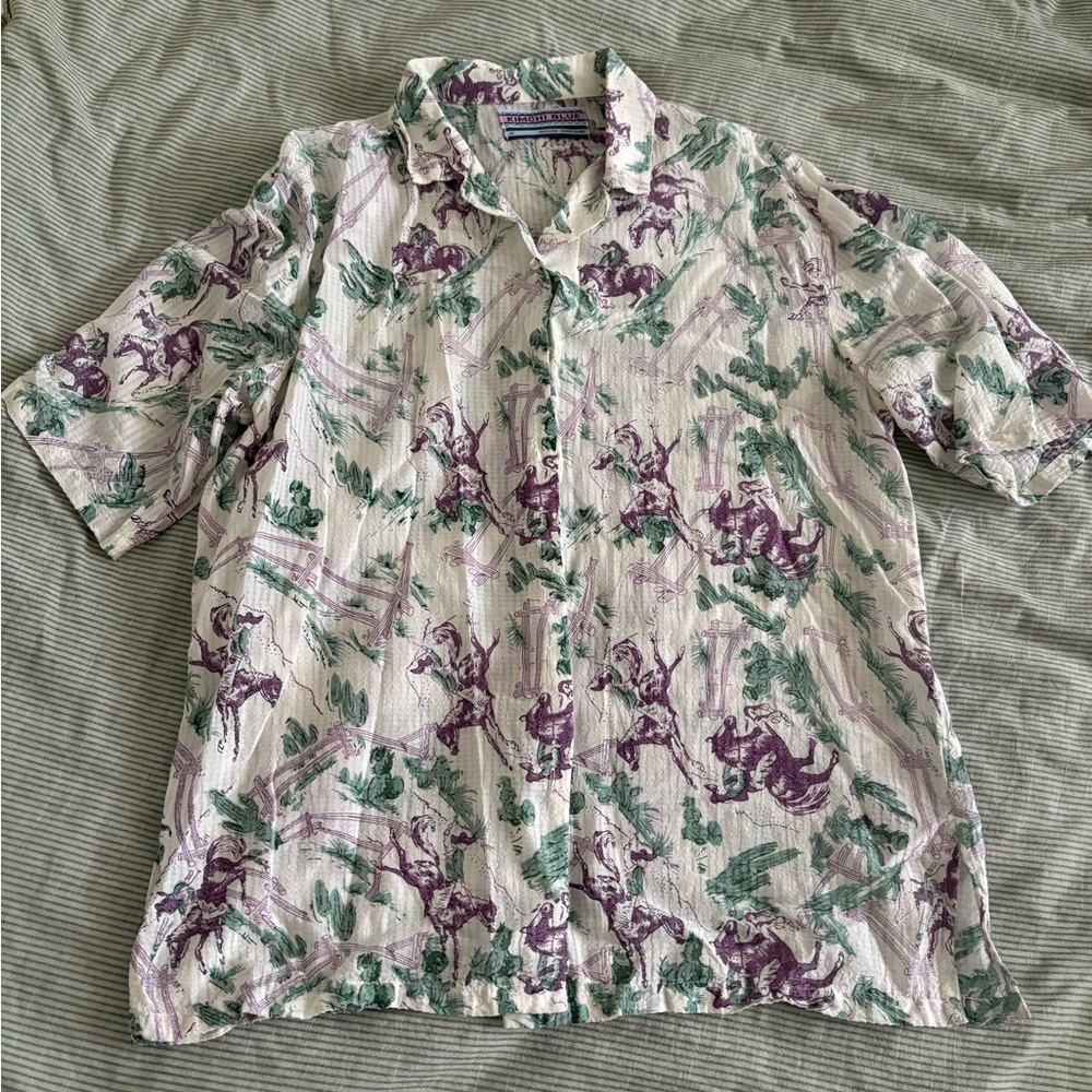 Vintage Patterned Unisex Shirt